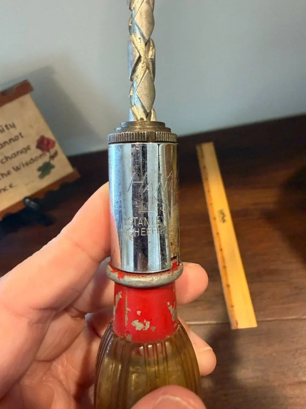 Vintage Stanley Yankee Handyman automatic screwdriver with mini kit of bits - Picture 4 of 8